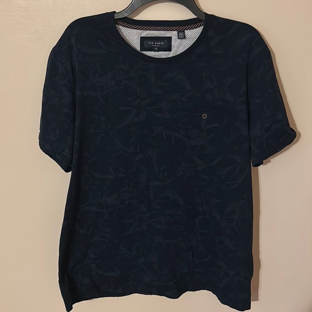 Ted Baker floral short sleeve shirt size 6